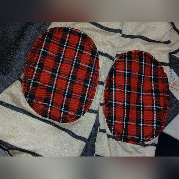 🎆🎈BUY 1 GET 1 FREE SALE💥NWOT 7th Ray Waffle Knit/Ribbed Striped Top - Picture 9 of 10